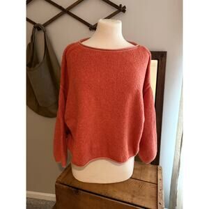 Free People Bardot Sweater coral small